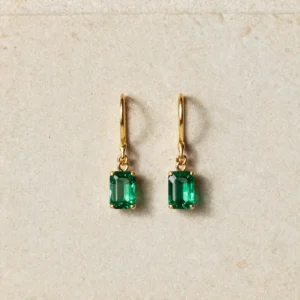 Emerald Drop Earrings